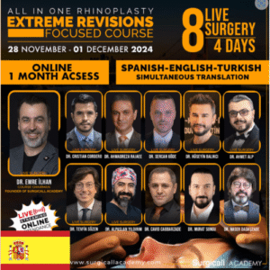 Curso enfocado en revisiones extremas de la academia quirúrgica. Todas las conferencias + 8 cirugías en vivo (idioma español).