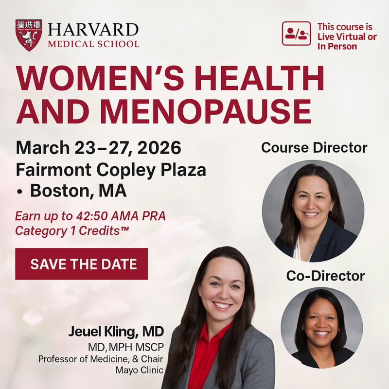 Harvard Women’s Health and Menopause 2025